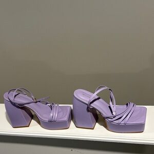 PrettyLittleThing Purple Platform Sandals